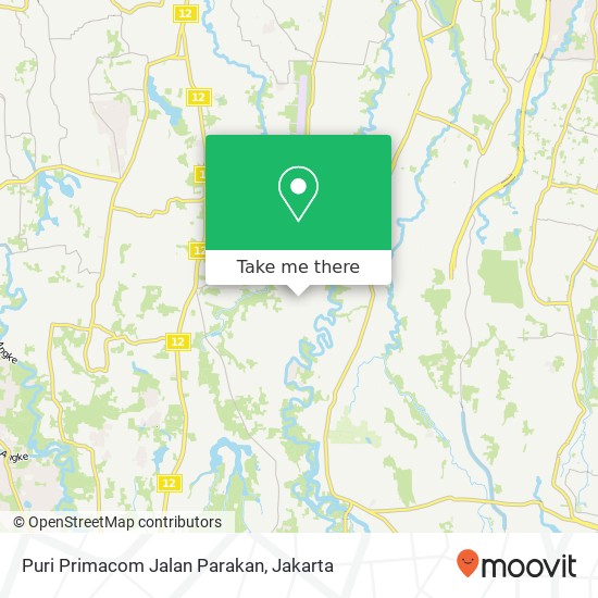 Puri Primacom Jalan Parakan, Sawangan map