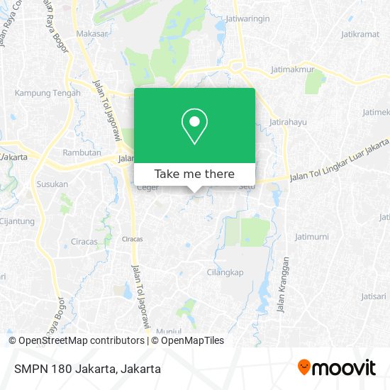 SMPN 180 Jakarta map