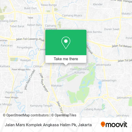 Jalan Mars Komplek Angkasa Halim Pk map
