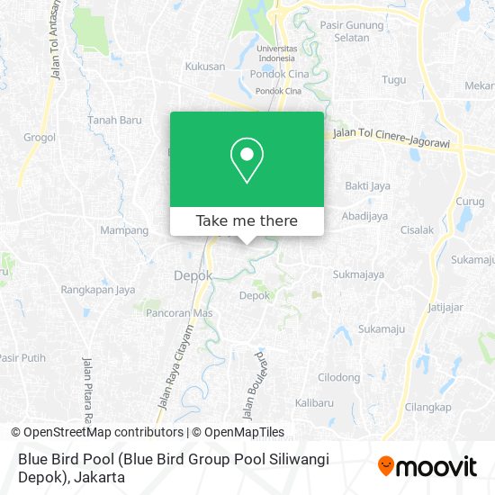 Blue Bird Pool (Blue Bird Group Pool Siliwangi Depok) map