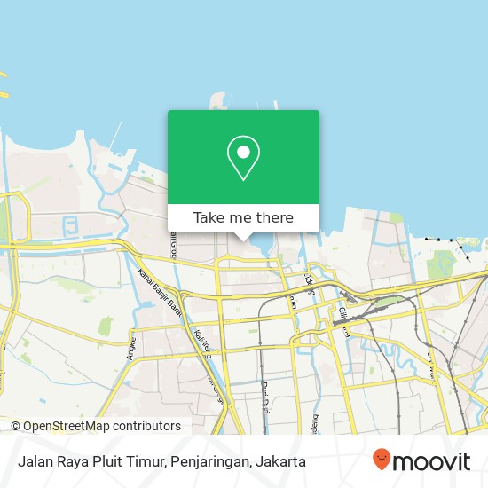 Jalan Raya Pluit Timur, Penjaringan map