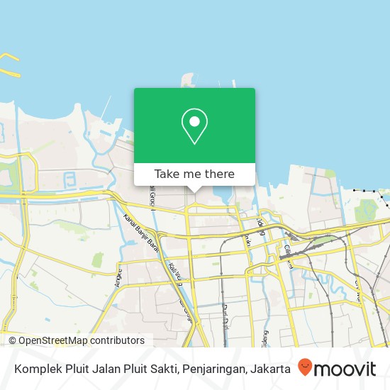 Komplek Pluit Jalan Pluit Sakti, Penjaringan map