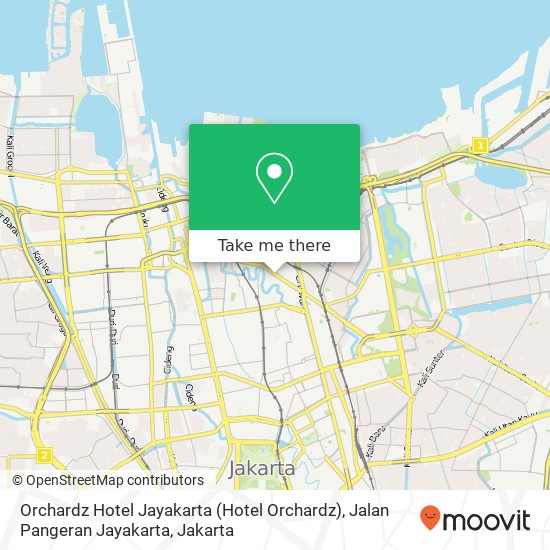 Orchardz Hotel Jayakarta (Hotel Orchardz), Jalan Pangeran Jayakarta map