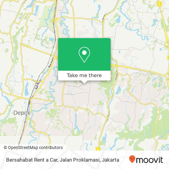 Bersahabat Rent a Car, Jalan Proklamasi map