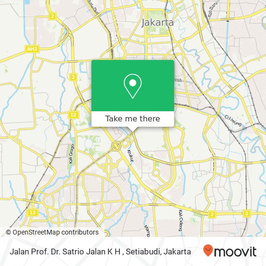 Jalan Prof. Dr. Satrio Jalan K H , Setiabudi map