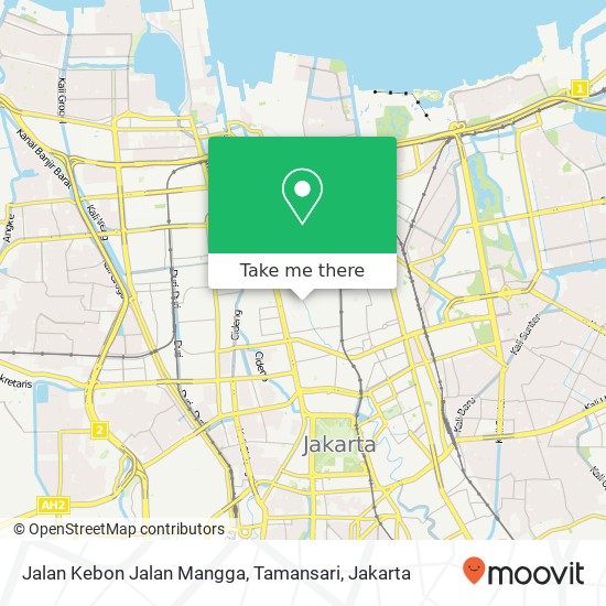 Jalan Kebon Jalan Mangga, Tamansari map