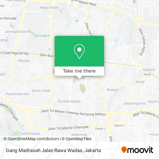 Gang Madrasah Jalan Rawa Wadas map