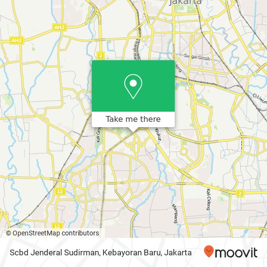 Scbd Jenderal Sudirman, Kebayoran Baru map