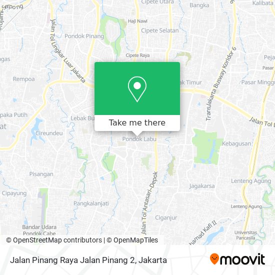 Jalan Pinang Raya Jalan Pinang 2 map