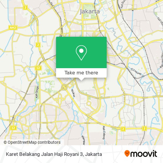 Karet Belakang Jalan Haji Royani 3 map