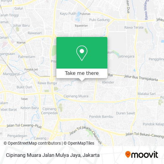 Cipinang Muara Jalan Mulya Jaya map