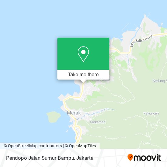 Pendopo Jalan Sumur Bambu, Pulomerak map