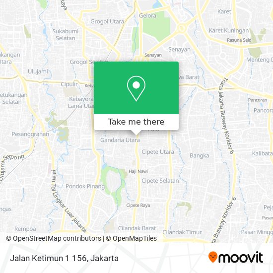 Jalan Ketimun 1 156 map