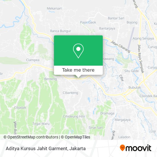 Aditya Kursus Jahit Garment map