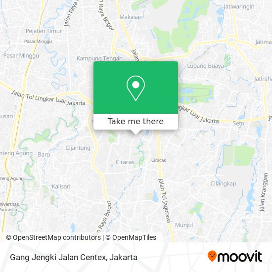 Gang Jengki Jalan Centex map