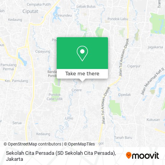 Sekolah Cita Persada map