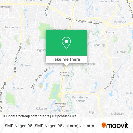 SMP Negeri 98 map