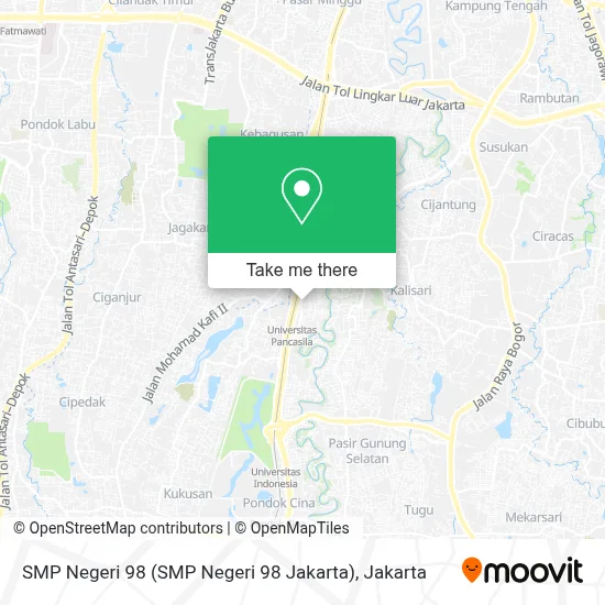 SMP Negeri 98 map