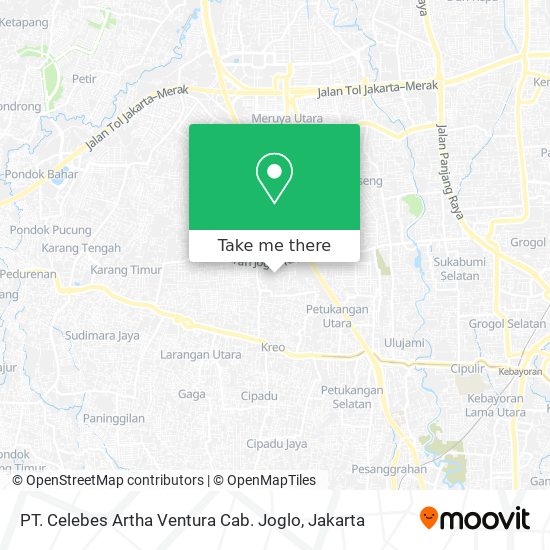 PT. Celebes Artha Ventura Cab. Joglo map