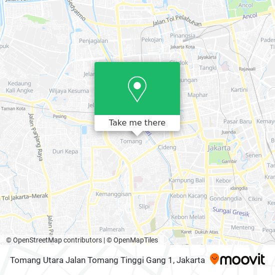 Tomang Utara Jalan Tomang Tinggi Gang 1 map