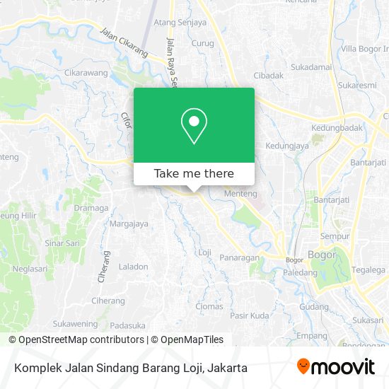 Komplek Jalan Sindang Barang Loji map