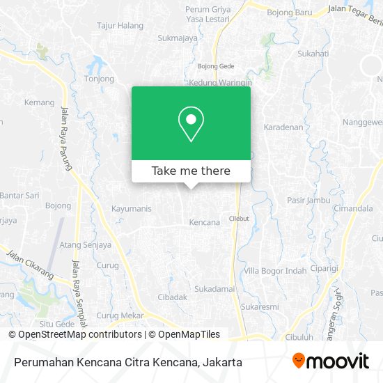 Perumahan Kencana Citra Kencana map