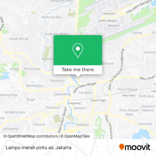 Lampu merah pintu air map