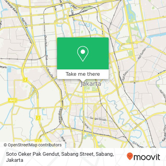 Soto Ceker Pak Gendut, Sabang Street, Sabang map