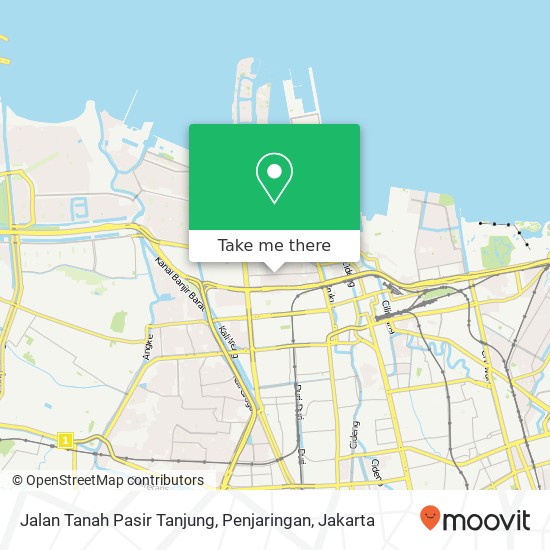 Jalan Tanah Pasir Tanjung, Penjaringan map