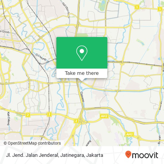 Jl. Jend. Jalan Jenderal, Jatinegara map