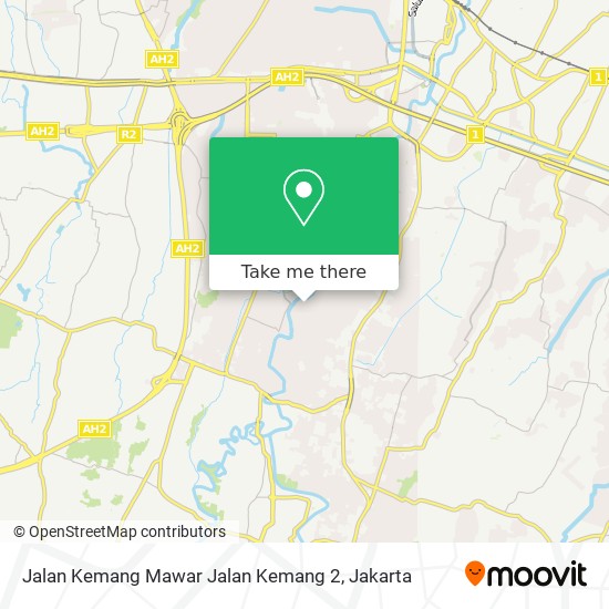 Jalan Kemang Mawar Jalan Kemang 2 map