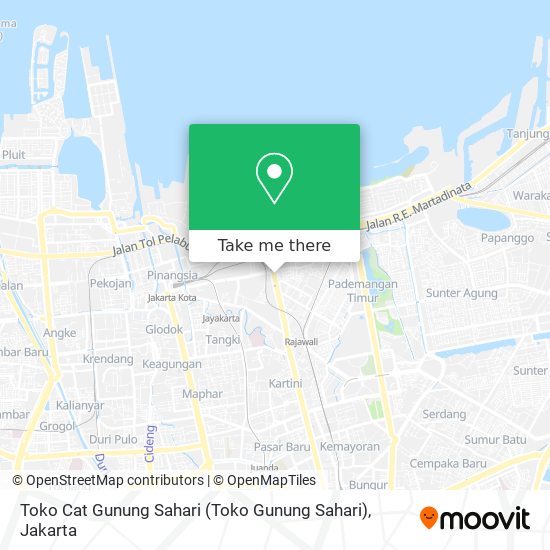 Toko Cat Gunung Sahari map