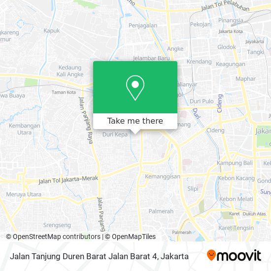 Jalan Tanjung Duren Barat Jalan Barat 4 map