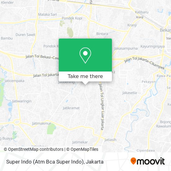 Super Indo (Atm Bca Super Indo) map