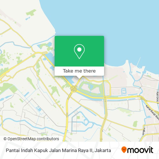 Pantai Indah Kapuk Jalan Marina Raya II map