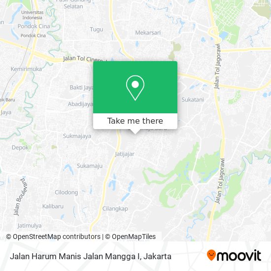 Jalan Harum Manis Jalan Mangga I map