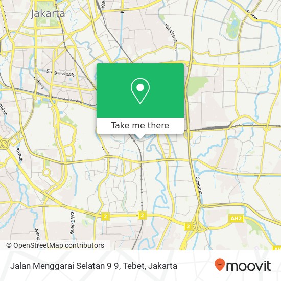 Jalan Menggarai Selatan 9 9, Tebet map