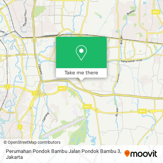 Perumahan Pondok Bambu Jalan Pondok Bambu 3 map