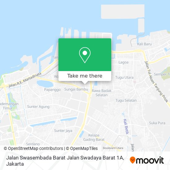 Jalan Swasembada Barat Jalan Swadaya Barat 1A map