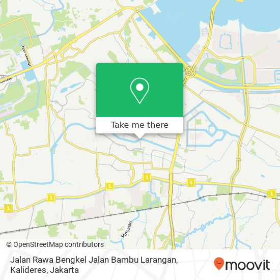 Jalan Rawa Bengkel Jalan Bambu Larangan, Kalideres map