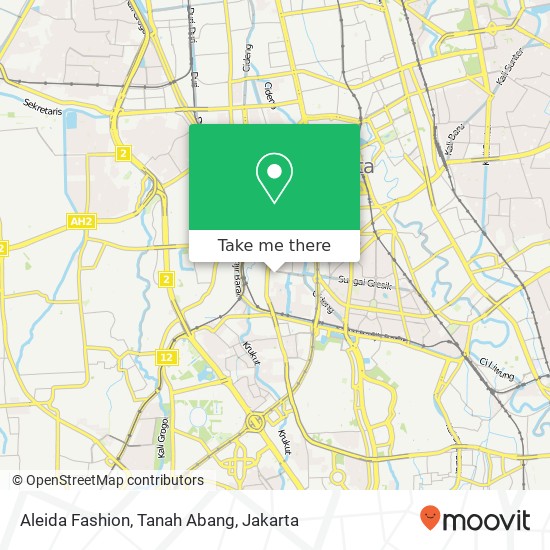 Aleida Fashion, Tanah Abang map