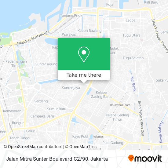 Jalan Mitra Sunter Boulevard C2 / 90 map