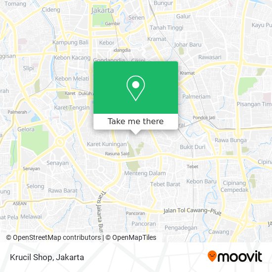 Krucil Shop map