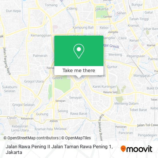 Jalan Rawa Pening II Jalan Taman Rawa Pening 1 map