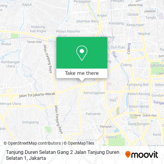 Tanjung Duren Selatan Gang 2 Jalan Tanjung Duren Selatan 1 map