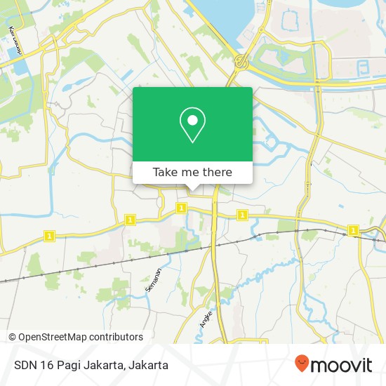 SDN 16 Pagi Jakarta map
