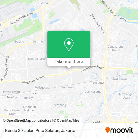 Benda 3 / Jalan Peta Selatan map