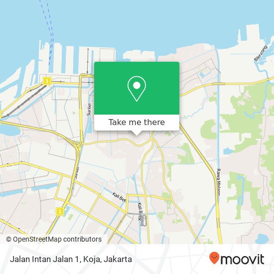 Jalan Intan Jalan 1, Koja map