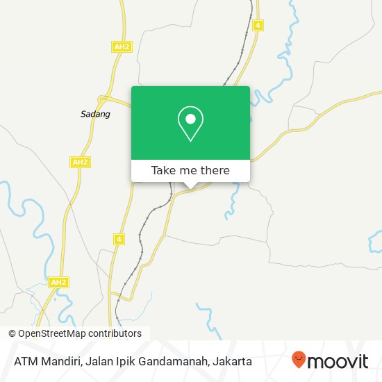 ATM Mandiri, Jalan Ipik Gandamanah map