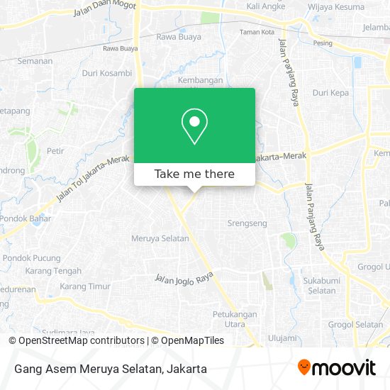 Gang Asem Meruya Selatan map